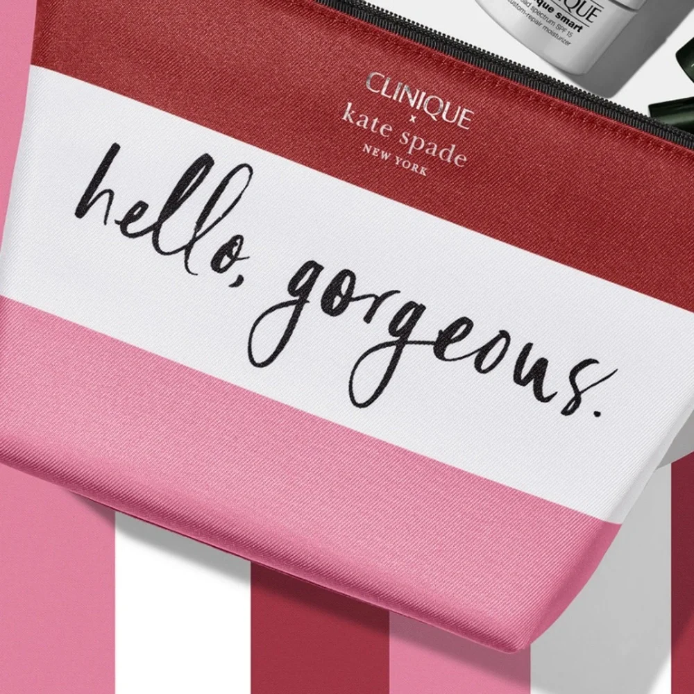 Kate Spade and Clinique Limited Edition “Hello Gorgeous” Cosmetic Bag
